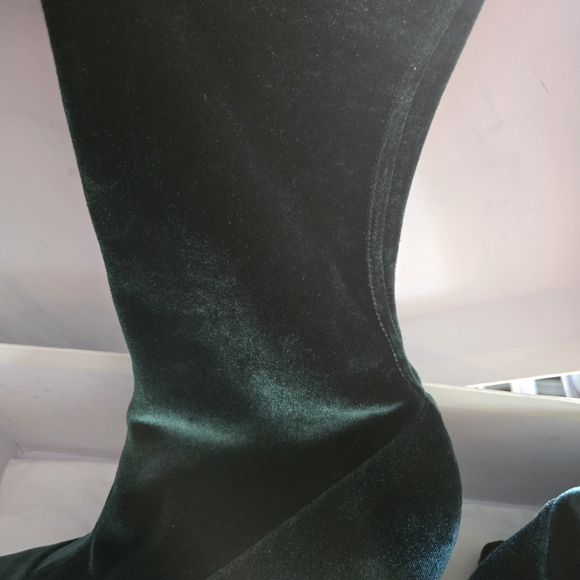 Manolo Blahnik Green Sock Boots - Picture 11 of 12